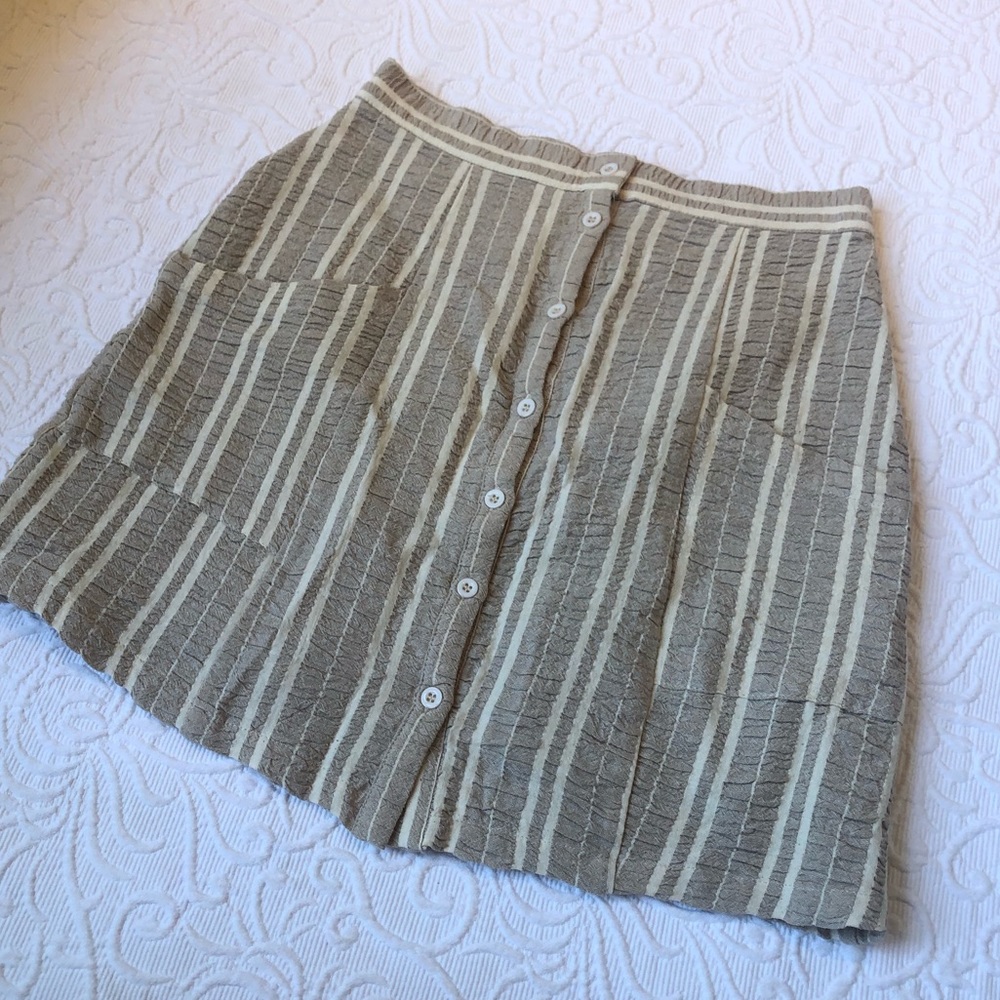 NWT Summer Linen Striped Skirt